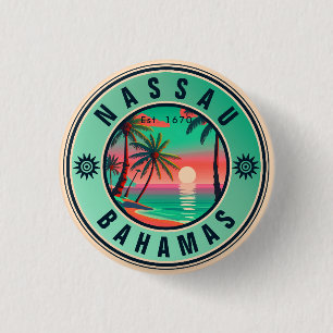 Nassau Bahamas Retro Reise Souvenir 1950er Button