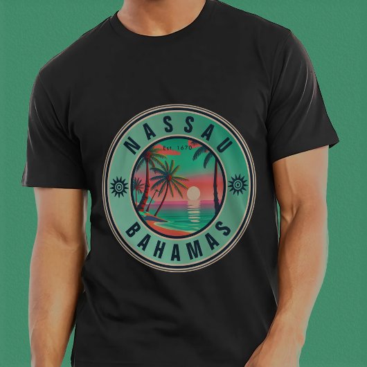 Nassau Bahamas Retro Reise Souvenir 1950er T-Shirt