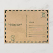 Nassau Bahamas Retro Seagull Souvenir 1950er Postkarte (Rückseite)