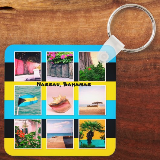 Nassau, Bahamas Schlüsselanhänger (Rückseite)
