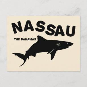 Nassau - Bahamas Shark Diving T - Shirt Postkarte