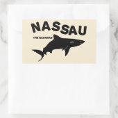 Nassau - Bahamas Shark Diving T - Shirt Rechteckiger Aufkleber (Tasche)