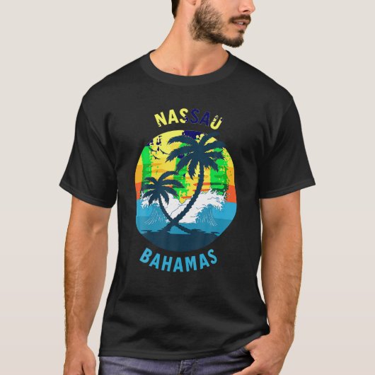 Nassau Bahamas Souvenir T Shirt (Vorderseite)