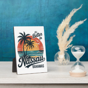 Nassau Bahamas Strand Sommer Fotoplatte