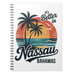 Nassau Bahamas Strand Sommer Notizblock