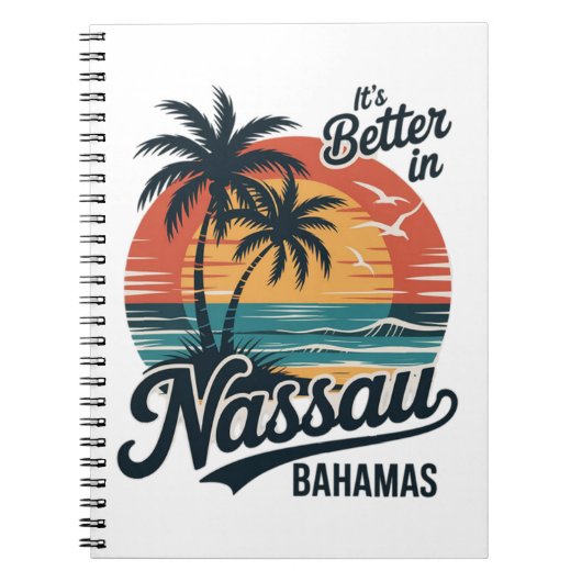 Nassau Bahamas Strand Sommer Notizblock (Vorderseite)