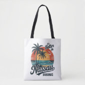 Nassau Bahamas Strand Sommer Tasche (Vorderseite)