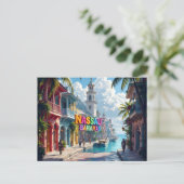 Nassau Bahamas träumend Postkarte (Stehend Vorderseite)