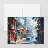 Nassau Bahamas träumend Postkarte (Vorne/Hinten)