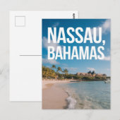 Nassau Bahamas Travel Art Postkarte (Vorne/Hinten)