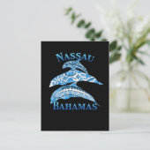Nassau Bahamas Vacation Tribal Delphine Postkarte (Stehend Vorderseite)