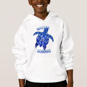 Nassau Bahamas Vacation Tribal Turtle Hoodie
