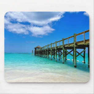 Nassau Bahamas Wooden Pier Mousepad
