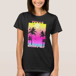 Nassau Bay Texas Tx Summer Vintag Sunset T-Shirt