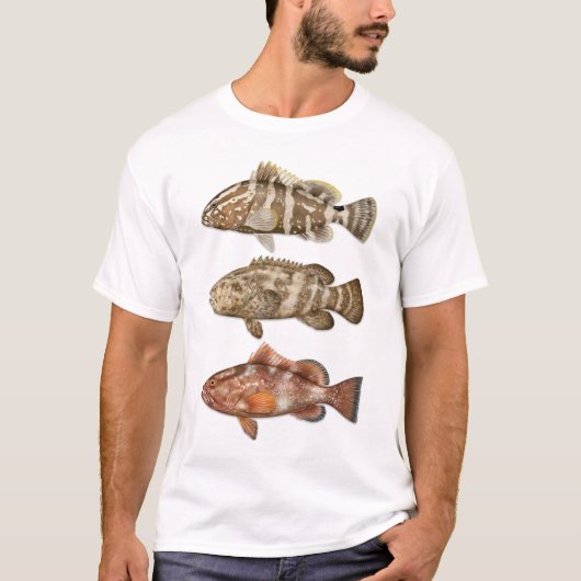 Nassau, Goliath und Red Grouper T - Shirt (Vorderseite)