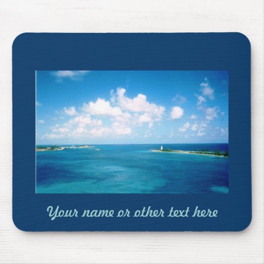 Nassau-Hafen-Gewohnheit Mousepad (Vorne)