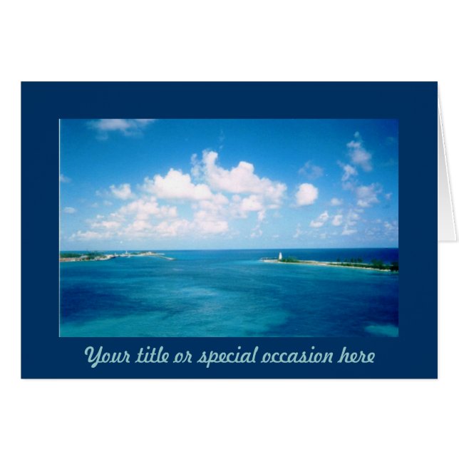 Nassau Harbour Besondere Anlass Card (Vorderseite (Horizontal))