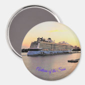 Nassau Harbour Daybreak with Cruise Ship Magnet (Vorderseite/Rückseite)