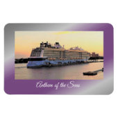 Nassau Harbour Daybreak with Cruise Ship Magnet (Horizontal)