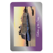 Nassau Harbour Daybreak with Cruise Ship Magnet (Vertikal)
