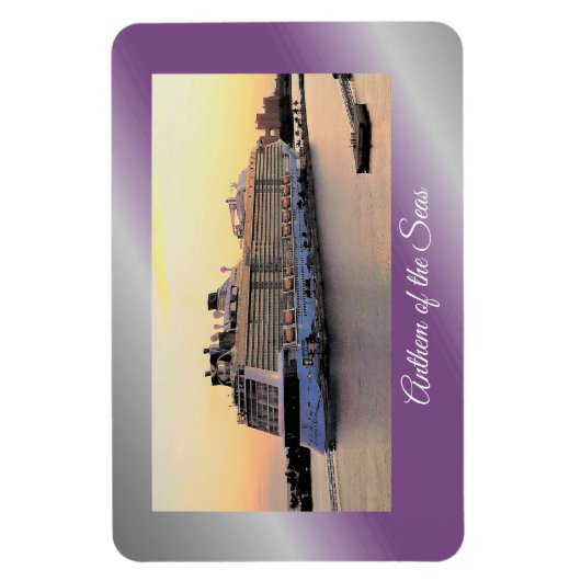 Nassau Harbour Daybreak with Cruise Ship Magnet (Vertikal)