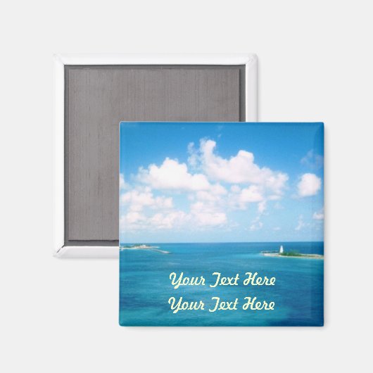 Nassau Harbour Magnet sq (Vorderseite/Rückseite)