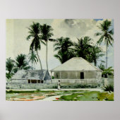 Nassau, Malerei auf Bahamas Poster (Vorne)