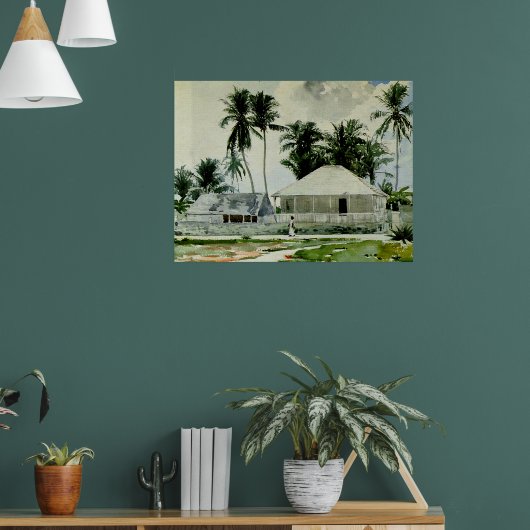 Nassau, Malerei auf Bahamas Poster (Wohnzimmer 1)