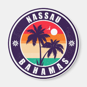 Nassau Palmenbaum Bahamas Vintage Souvenirs 80er Magnet