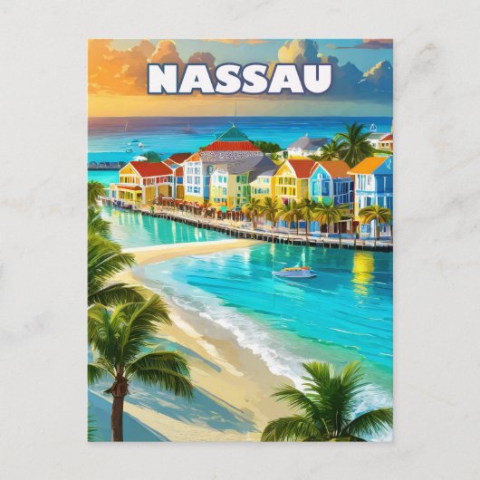 Nassau, pearl of the Bahamas Postkarte (Vorderseite)