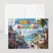 Nassau Postkarte (Vorne/Hinten)