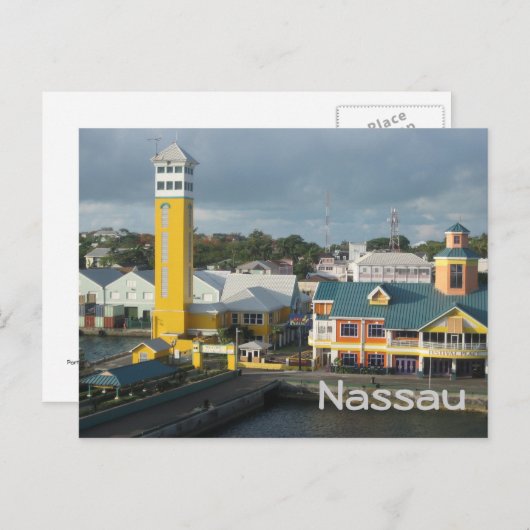 Nassau Postkarte (Vorne/Hinten)