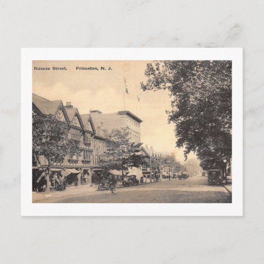 Nassau St., Princeton, New Jersey Vintag Postkarte (Vorderseite)