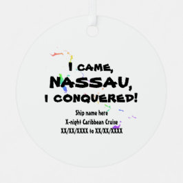 Nassau Vivimus Carib. Kreuzfahrtspektrum Ornament Aus Metall