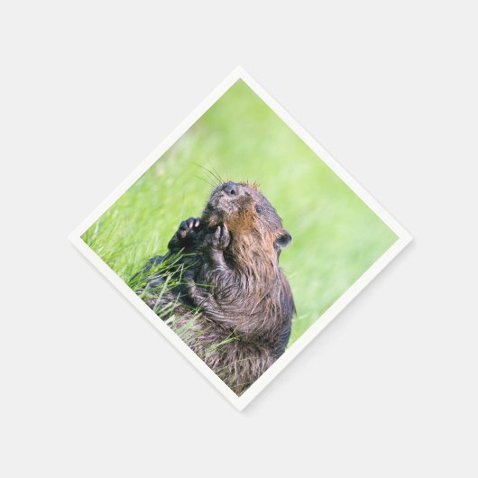 Nassbeere Serviette (Ecke)