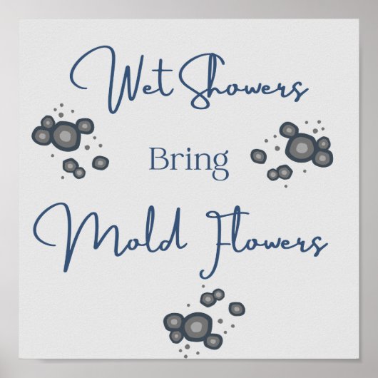 Nassduschen Funny Bad Poster (Vorne)