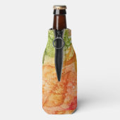 Nasse Blätter des Herbstes Flaschenkühler (Flasche Rückseite)
