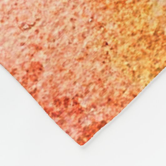 Nasse Blätter des Herbstes Fleecedecke (Ecke)