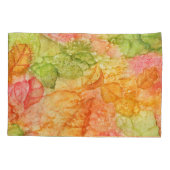 Nasse Blätter des Herbstes Kissenbezug (Rückseite-Links)