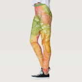 Nasse Blätter des Herbstes Leggings (Links)