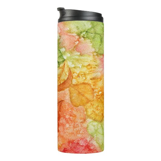 Nasse Blätter des Herbstes Thermosbecher (Nach rechts gedreht)