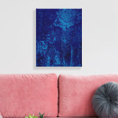 Nasse Blume - überzogene Canvas Leinwanddruck (Insitu (Wohnzimmer))