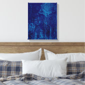 Nasse Blume - überzogene Canvas Leinwanddruck (Insitu (Schlafzimmer))