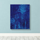 Nasse Blume - überzogene Canvas Leinwanddruck (Insitu (Holzboden))