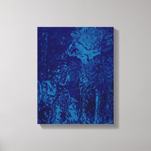 Nasse Blume - überzogene Canvas Leinwanddruck (Vorderseite)