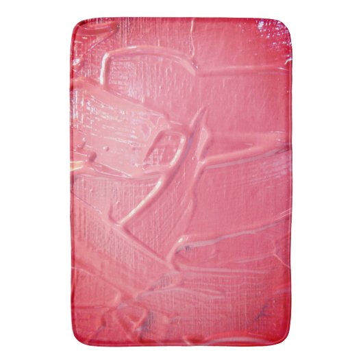 Nasse Farbe rosa pfirsichfarbene Tropfstruktur Badematte (Vorderseite Vertikal)