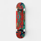 Nasse Farben Skateboard (Vorderseite)