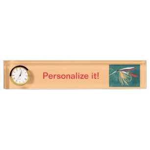 Nasse Fliege "der Forelle-Flosse", Fliege, die Namensplakette