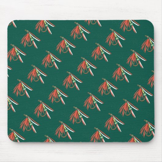 "Nasse Fly #2 geteert" Trout Fly Mousepad (Vorne)