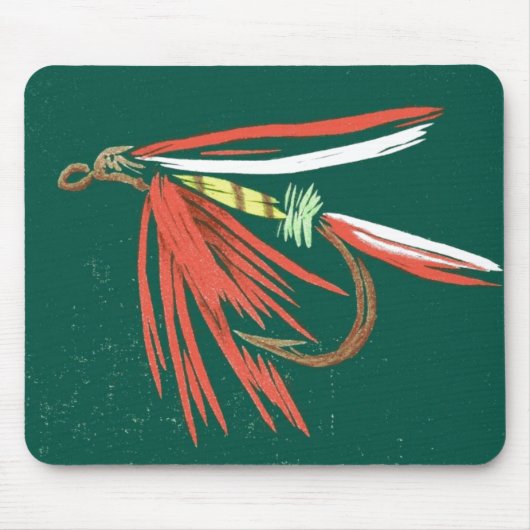 "Nasse Fly #2" Trout Fly Mousepad (Vorne)